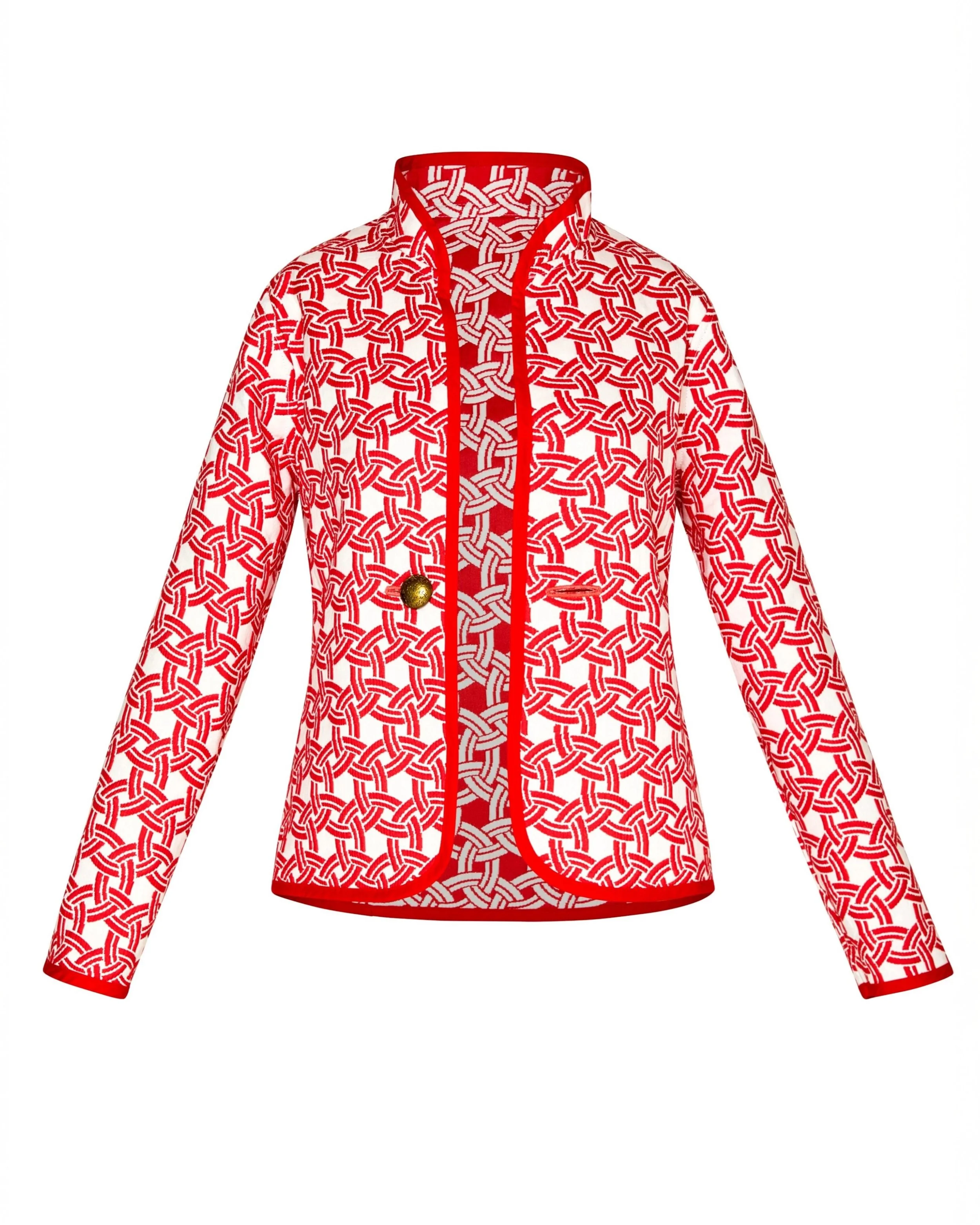 ジャケット・アウター Ethnic Embroided Design No Collar Jacket Ethnic Embroidered No Collar Jacket Setup